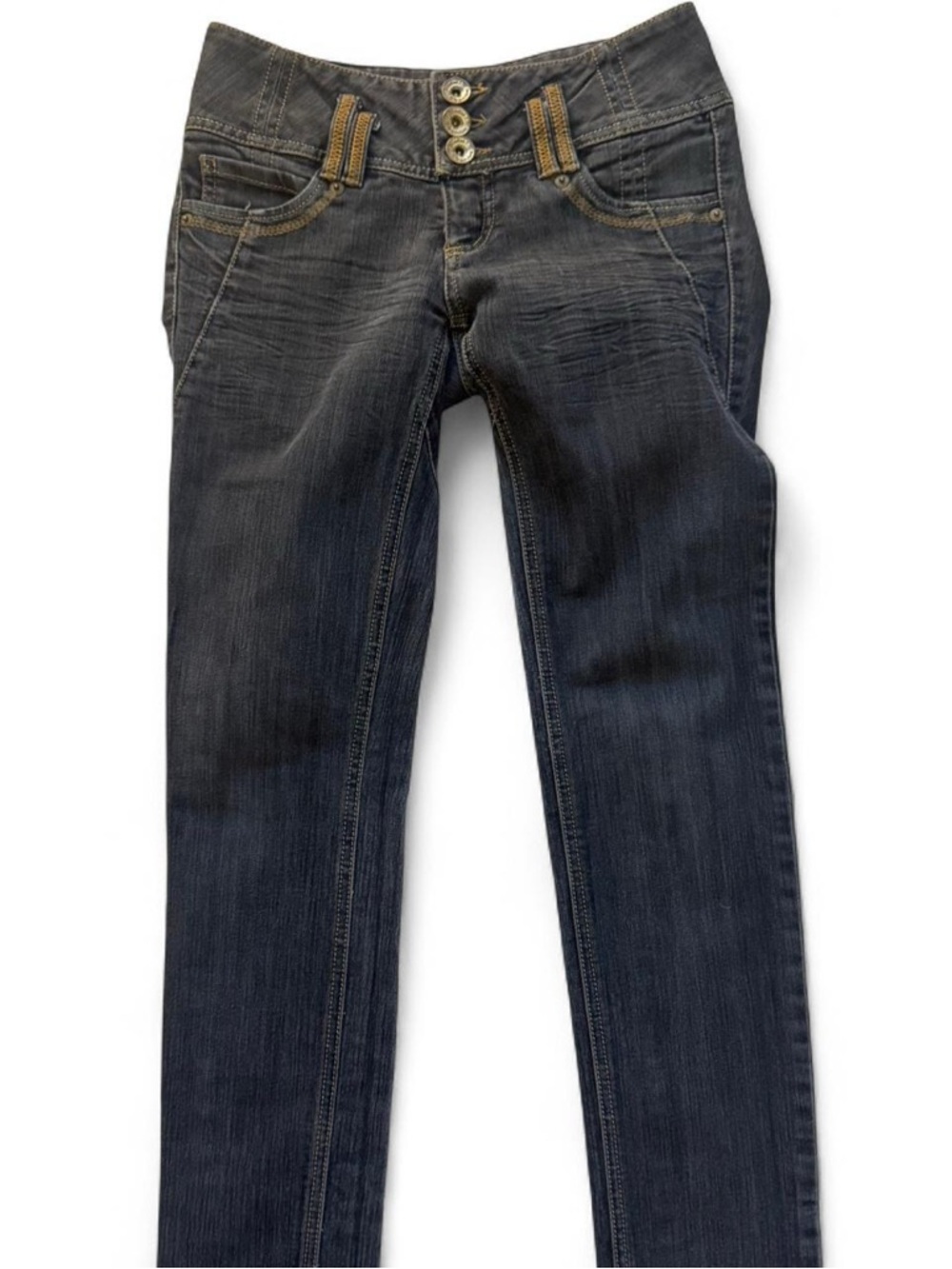 Women’s Skinny Jeans in Washed Dark Blue